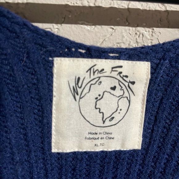 We the free | Sea Bright Cropped Knit Sweater Size: XL - Picture 3 of 5